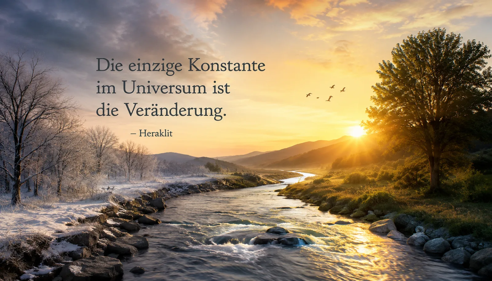 „Die einzige Konstante im Universum ist die Veränderung.“, sagte schon Heraklit.