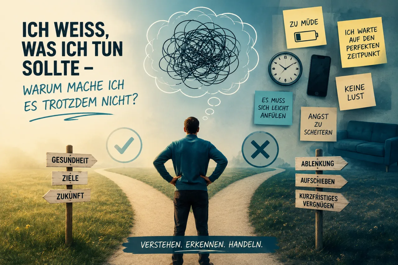 Ich weiß, was ich tun sollte – warum mache ich es trotzdem nicht?