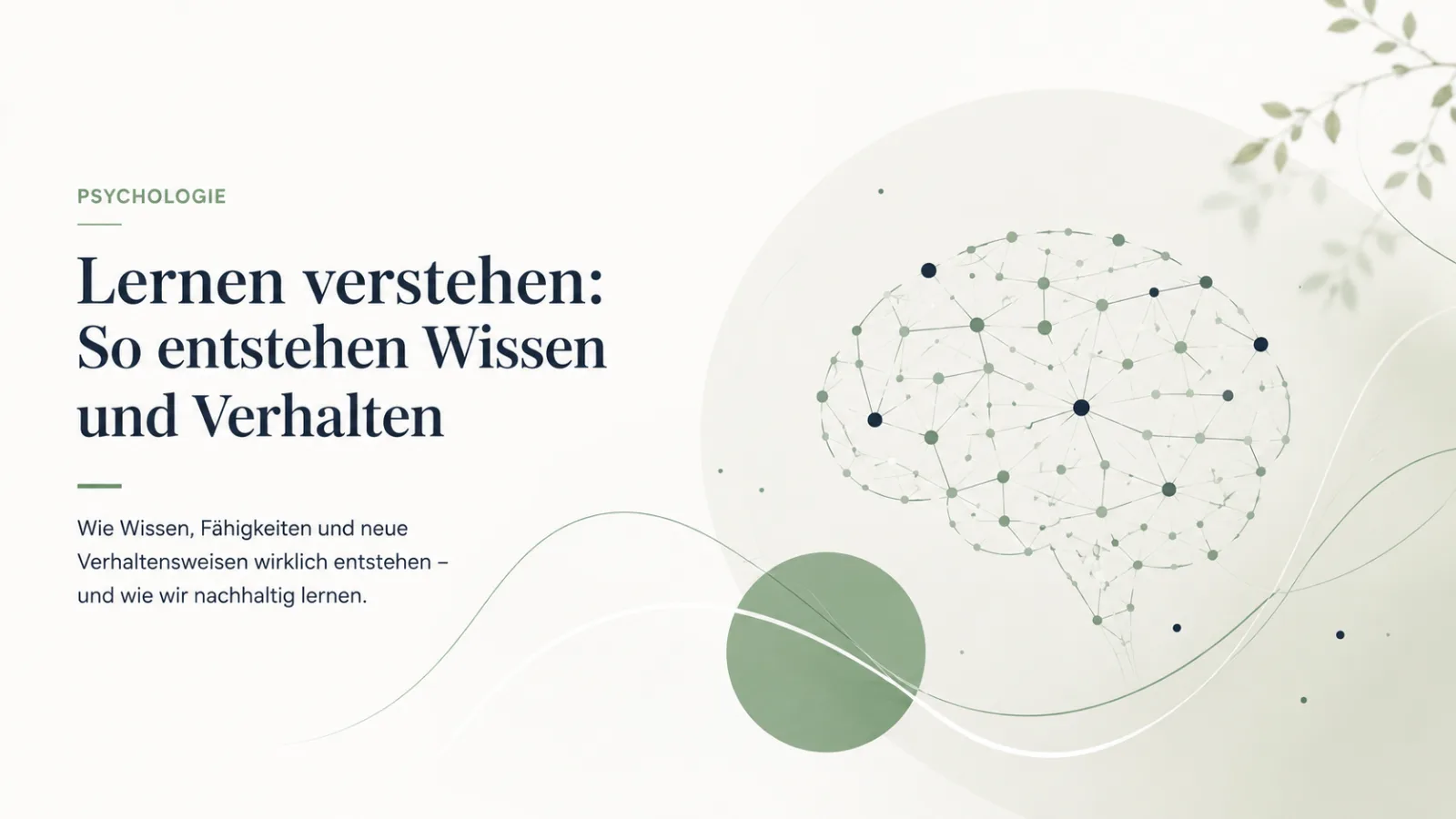 Lernen verstehen: Wie Wissen, Fähigkeiten und neue Verhaltensweisen entstehen